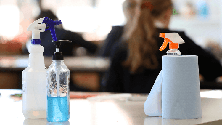 The Key Differences Between Cleaning and Sanitising - Featured blog post image for LFA First Response
